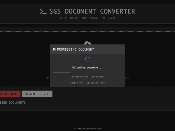 SGS Document OCR Converter