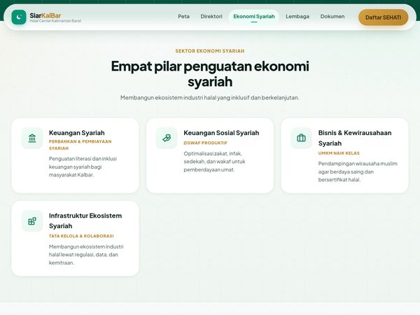 SiarKalBar - Portal Data Ekonomi Syariah Kalimantan Barat
